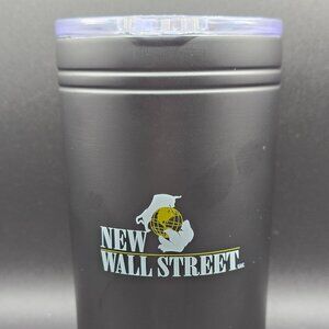 Small Stainless Steel Black Travel Mug New Wall Street